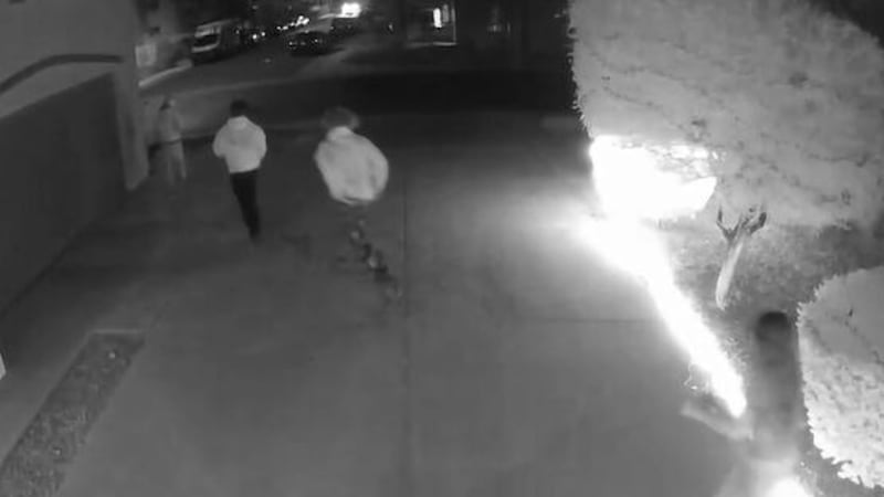 La policía visitó una residencia en North Las Vegas en tres ocasiones durante el mes de...